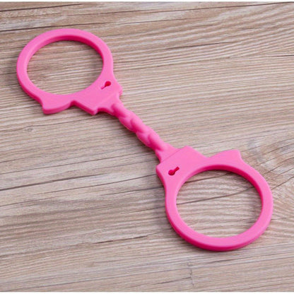 1pc Silicone Handcuffs for Adults, Unisex BDSM Bondage Toy, Erotic Restraints, Role Play