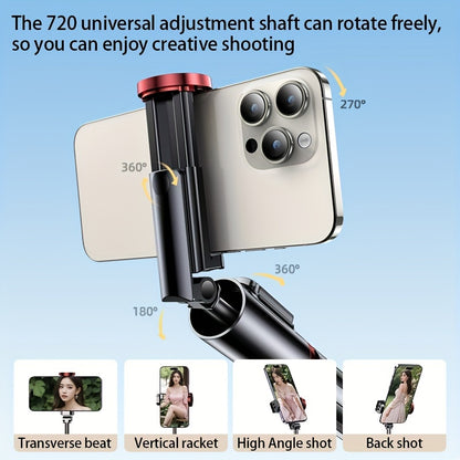 Travel Tripod Phone Selfie Stick, Integrated Stand And Comprehensive