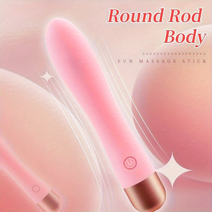 Silicone AV Stick Vibrator For Women - Rechargeable Mini G-Spot & Clitoris Stimulation