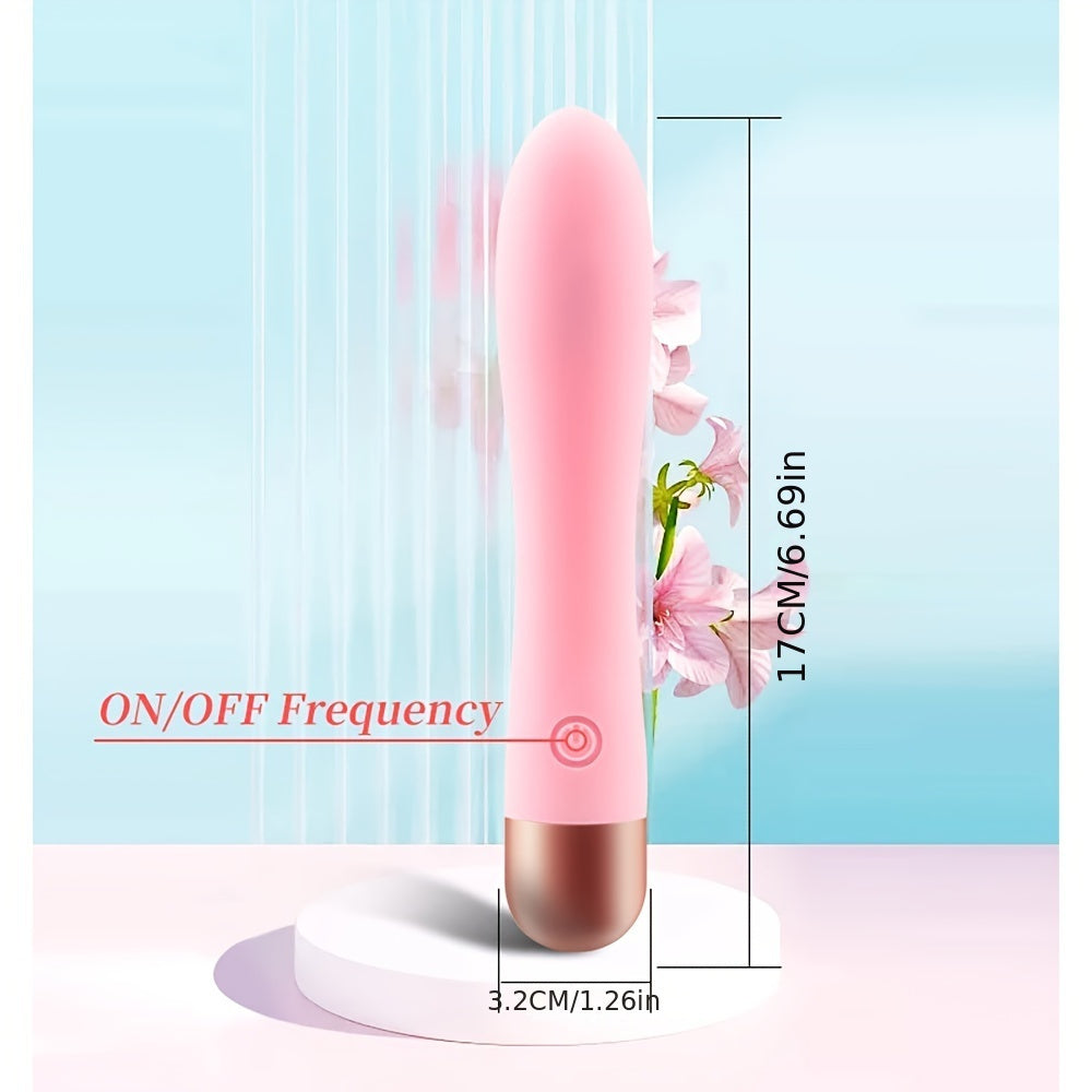 Silicone AV Stick Vibrator For Women - Rechargeable Mini G-Spot & Clitoris Stimulation