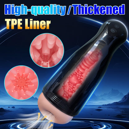 Penile Endurance Exercise Device With Headphones, Capable Of Speech, 10 Frequency Vibration, Stimulator, Simulated Vaginal Stimulator,  Toy