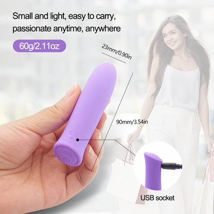 Ultimate Pleasure Bullet Vibrator - Classic Rechargeable Sex Toy for Women with Clit Stimulation