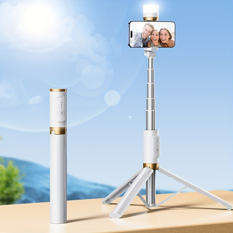 Travel Tripod Phone Selfie Stick, Integrated Stand And Comprehensive