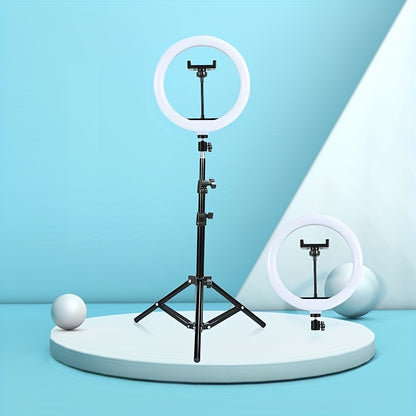 10 Inch LED Circle Light With Flexible Tripod Stand & Phone Holder