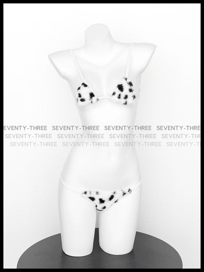 "Moo Stuffed Version" Cute Cows Pattern Bikini Thin Belt