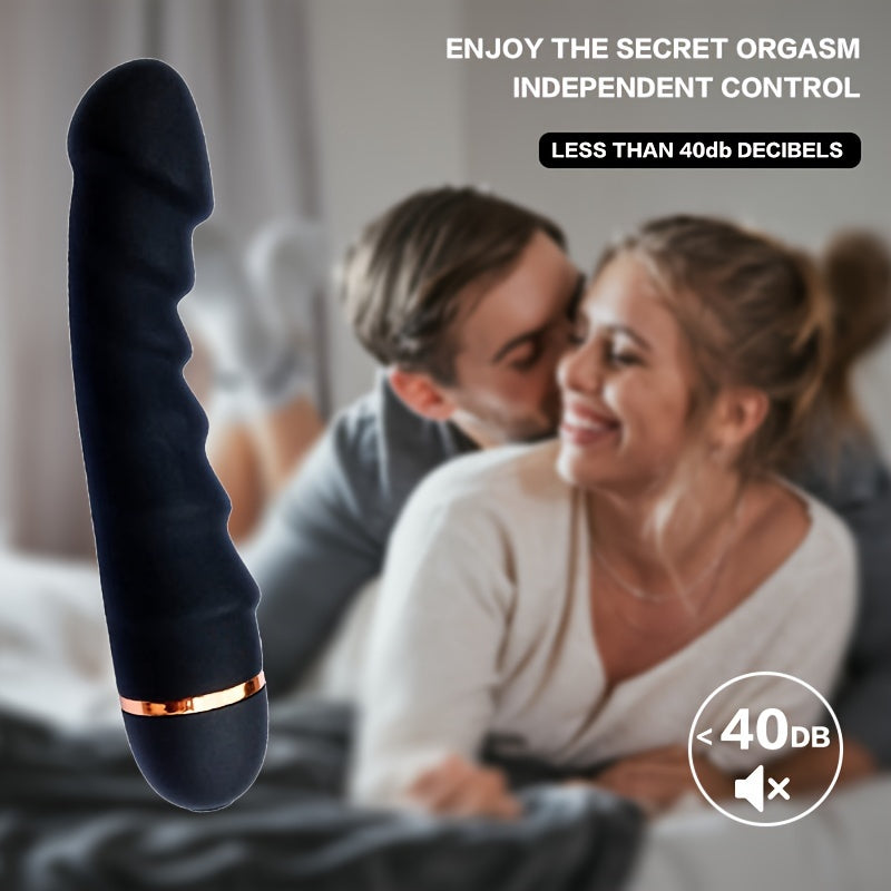 Silicone G-Spot Vibrator Massage Stick - Ergonomic Female Sex Toy for Intense Stimulation and Pleasure