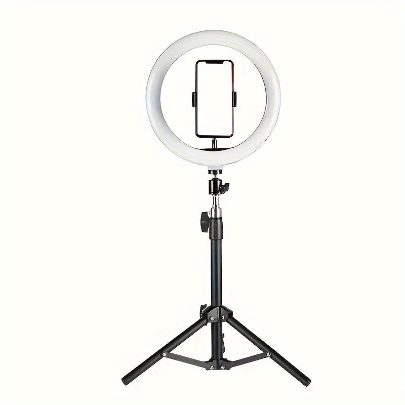 10 Inches LED Selfie Ring Light Kit - Photo & Video Kits with Flexible Tripod